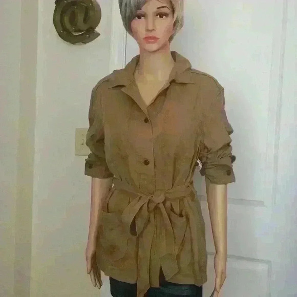 New w/o Tag Gap: TENCEL tie-belt utility jacket Size: Small #0005 - Picture 1 of 15